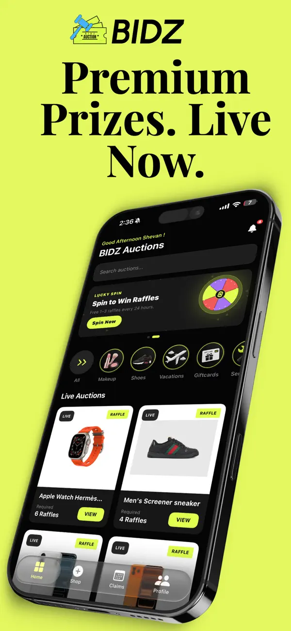 Screenshot #1 pour BIDZ Auction