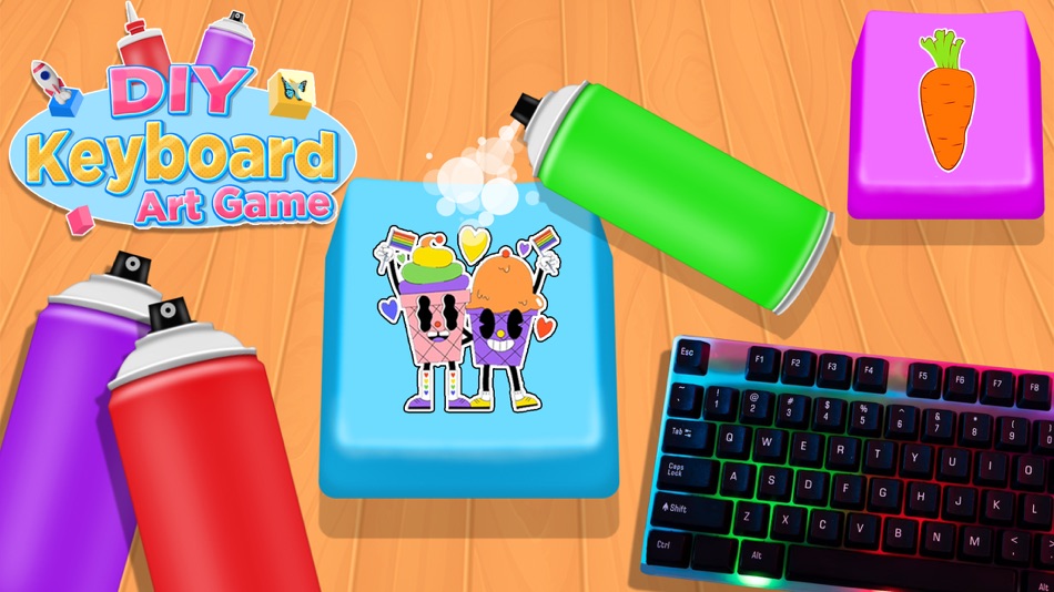 #1. DIY Keyboard: Fun Art Games 3D (iOS) 由: haroon rasheed