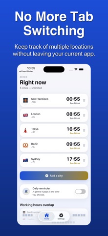 World Time Zones App Screenshot 2 of 5