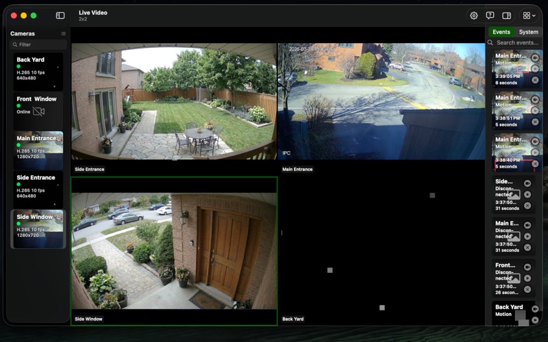 Screenshot #1 pour IP Camera Viewer 2