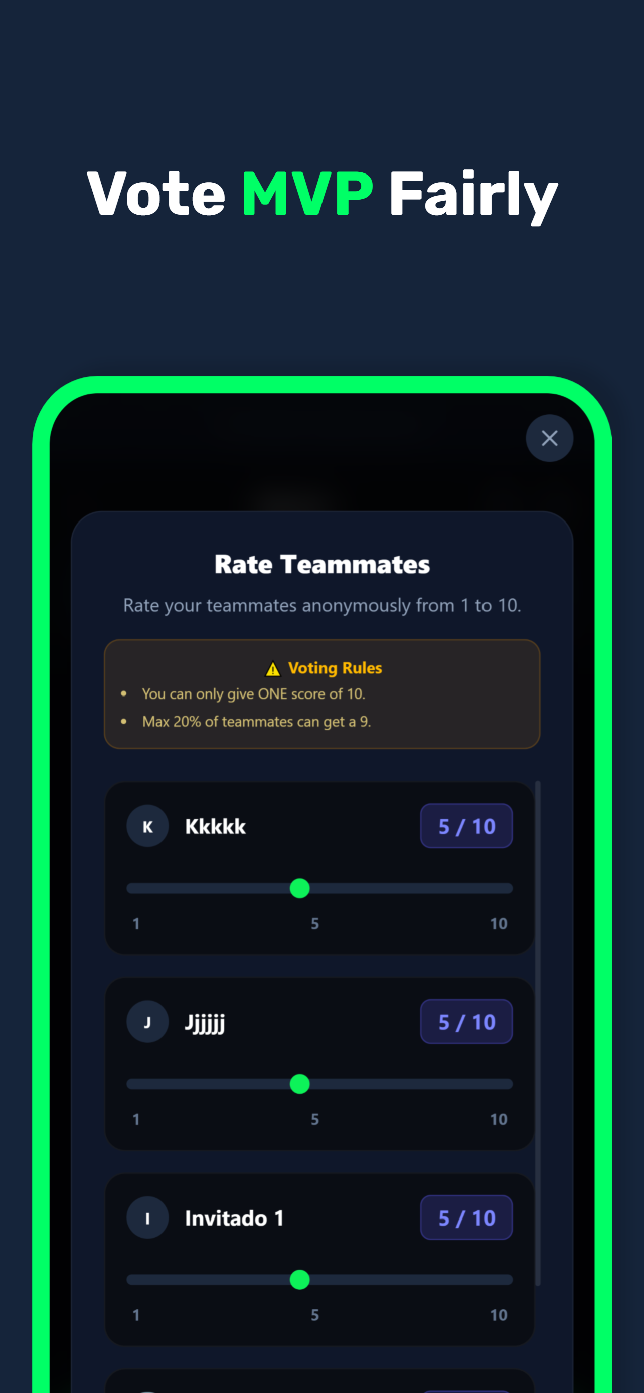 Create Teams & Tournaments screenshot 5