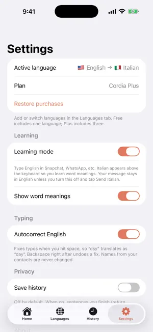 Cordia: Learn While You Text screenshot 4