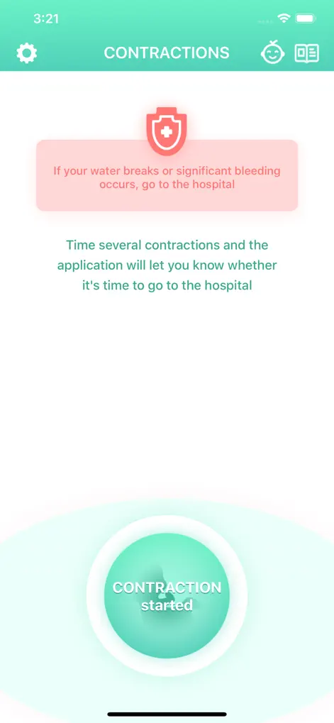 Contraction Timer & Counter 9m - Medical App | MWM