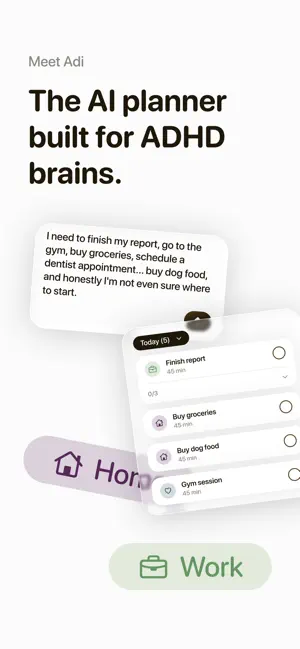 Adi: ADHD Planner & Focus screenshot 1