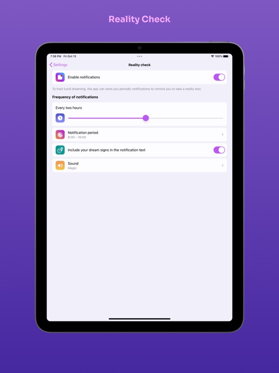 Diary of my dreams iPad screenshot 5 - Lifestyle app