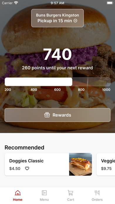 Buns Burgers To Go iPhone screenshot 1 - Food & Drink app