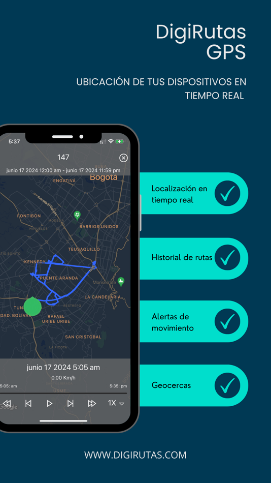 #2. Digirutas GPS (iOS) 由: Leonar Ortiz