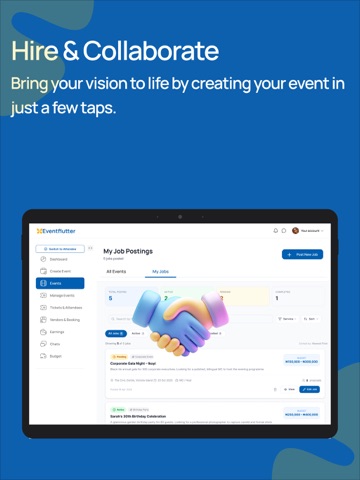Eventflutter iPad screenshot