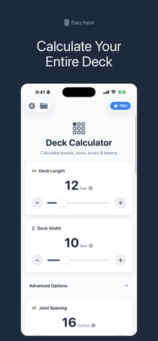 Deck Calculator Pro Screenshot 1 of 4