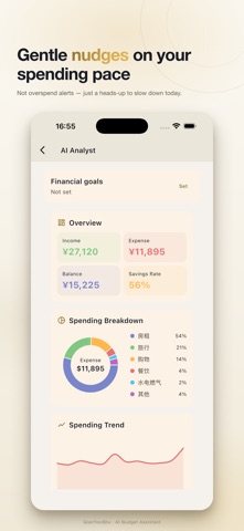 MoneySense AI Budget Assistant Screenshot 4 of 6
