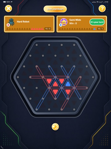 Triangle Clash: Line Puzzle iPad screenshot