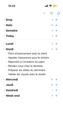 Vendredi iPhone screenshot