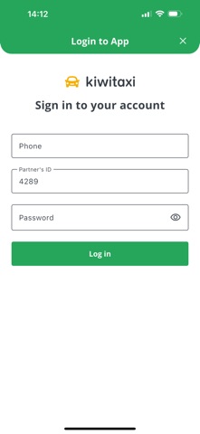Kiwitaxi Driver iPhone screenshot 1