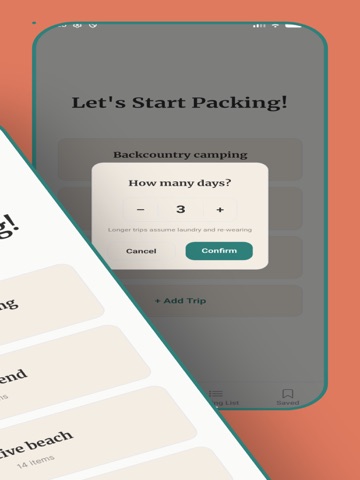 Trip Packing List Manager ipad screenshot 4