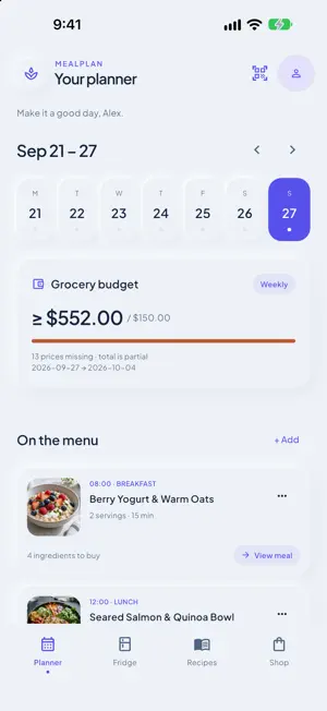 MealPlan: Smart Fridge screenshot 4