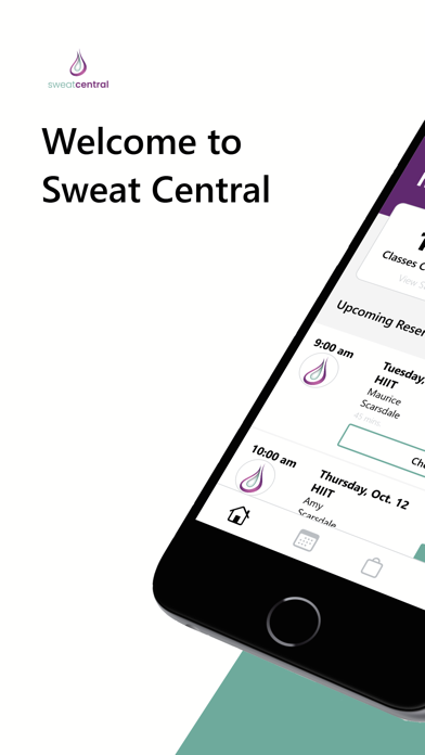 Sweat Central NY iPhone screenshot 1 - Health & Fitness app