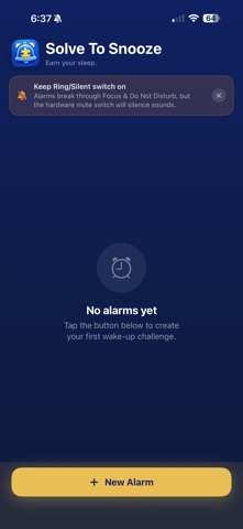 Solve To Snooze Screenshot 1 of 10