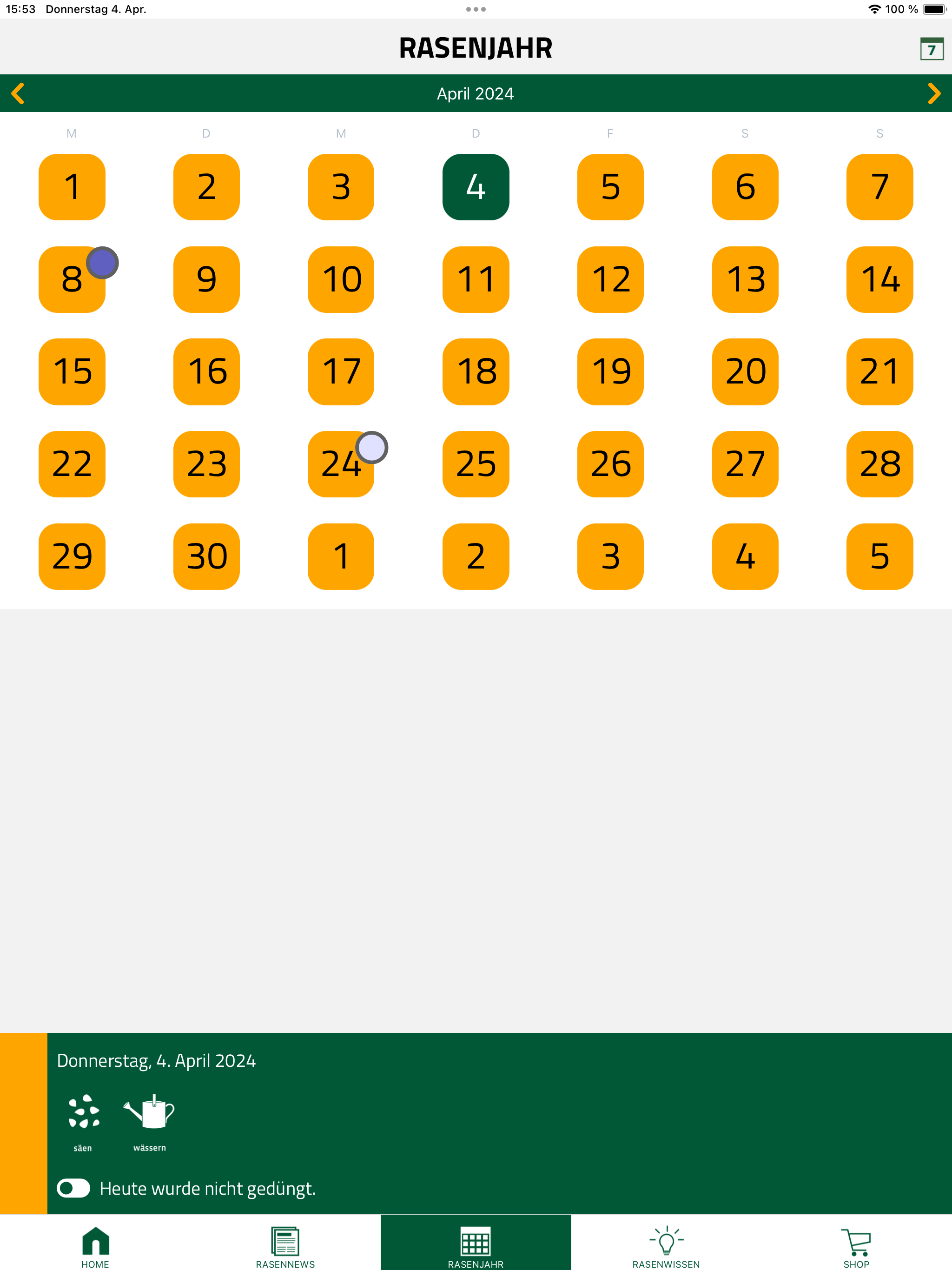 Schwab Rasenpflege App