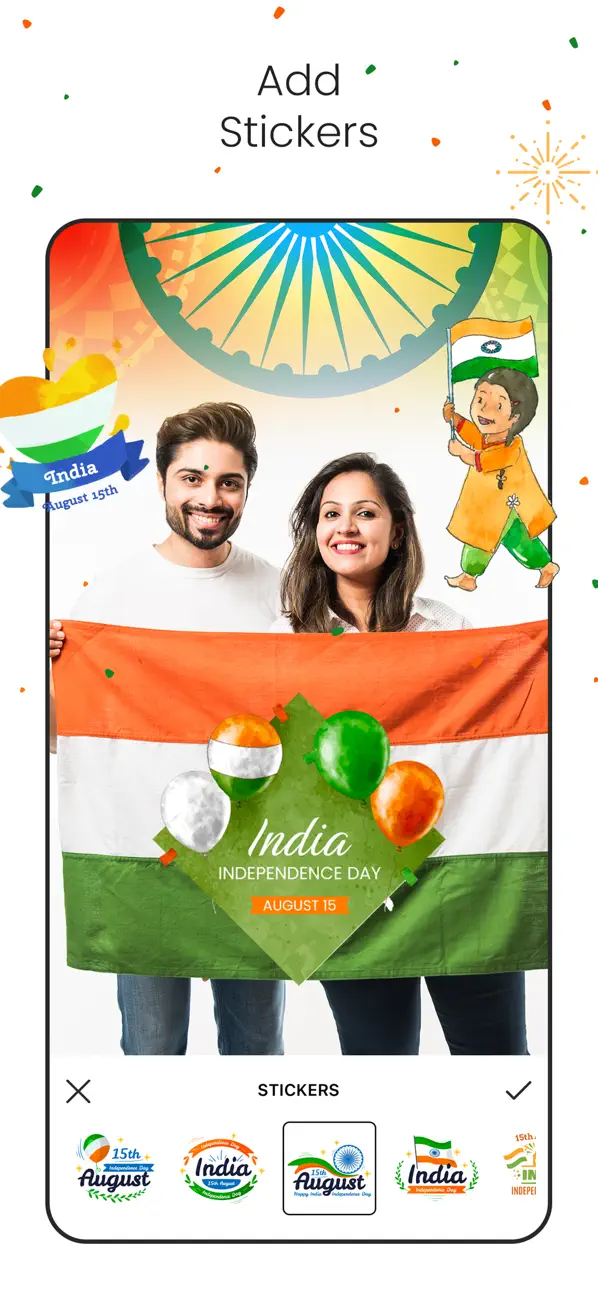 #5. 15 August Photo Frames! (iOS) By: Deepak Jalwa