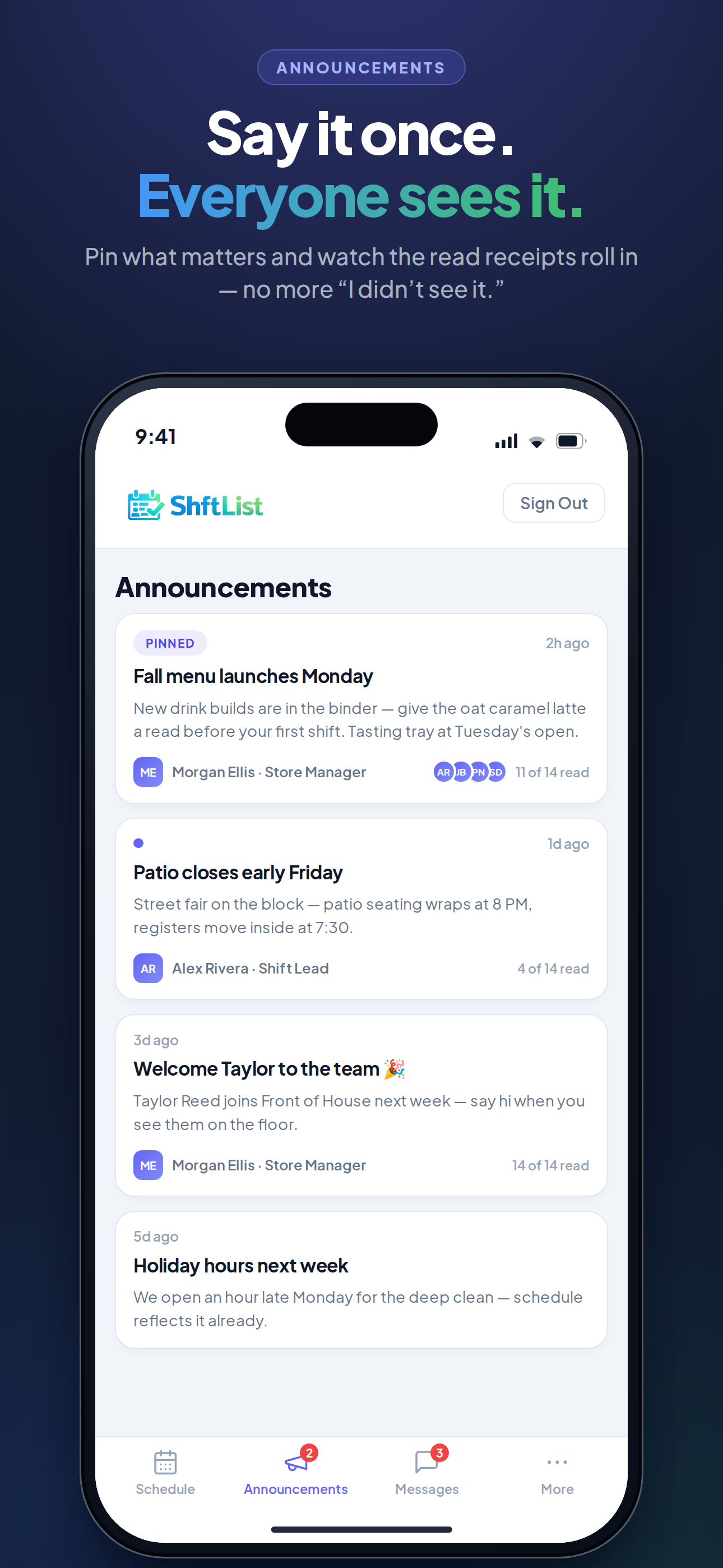 ShftList: Employee Scheduling screenshot 6