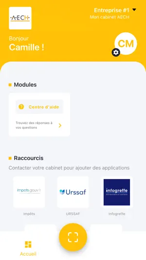 Mon cabinet AECH screenshot 3