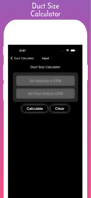 Duct Calculator Pro screenshot 2 of 7