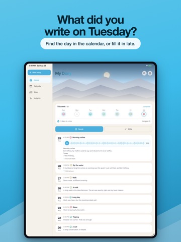 My Diario: Locked Diary iPad screenshot