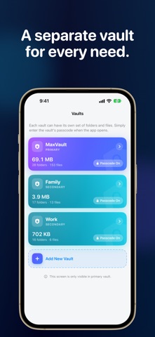 MaxVault - Photo & Video Vault screenshot