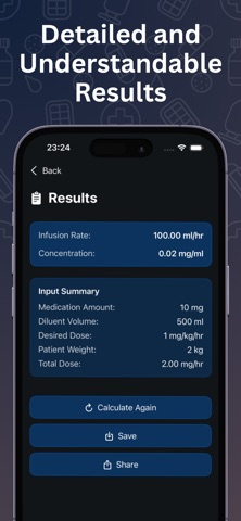 Easy Infusion Calculator screenshot