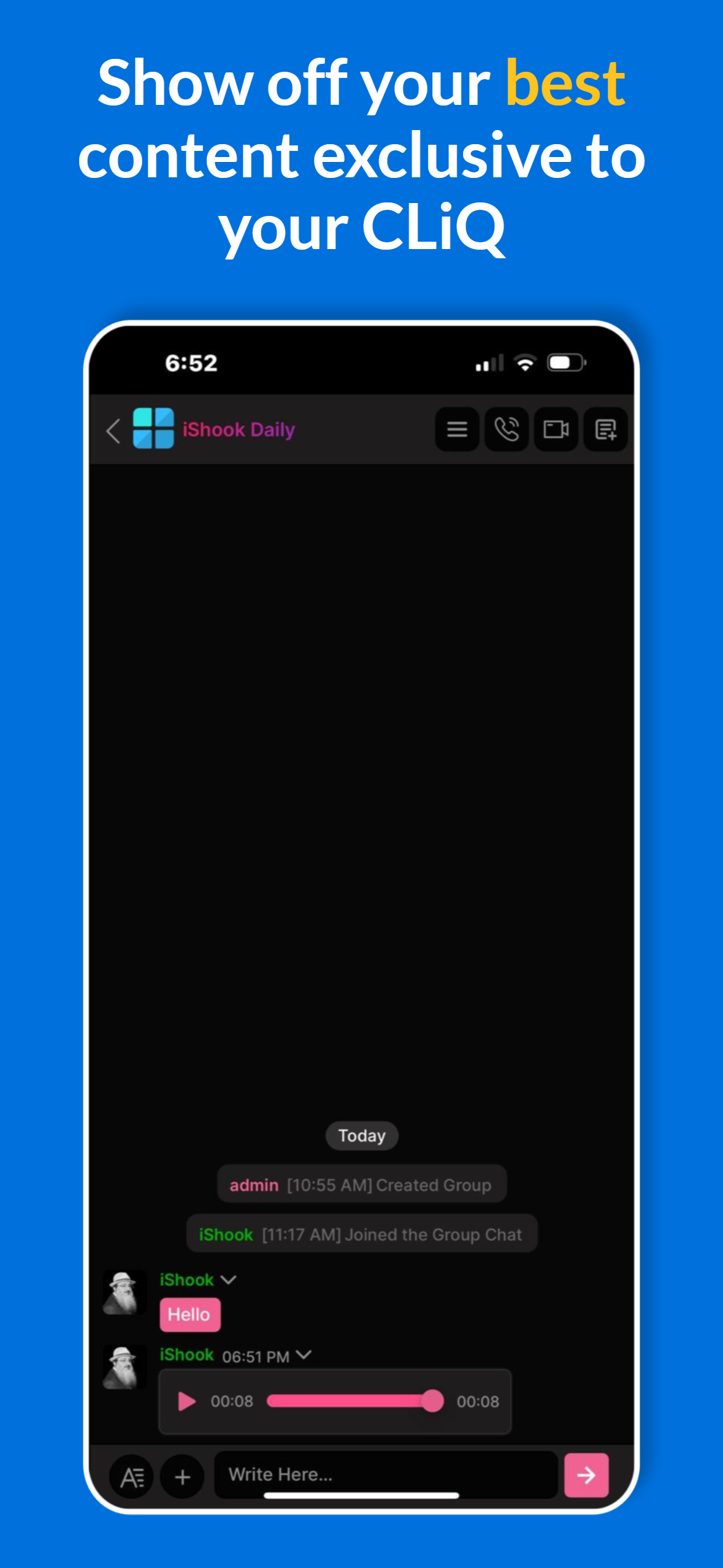 yCliq screenshot 8