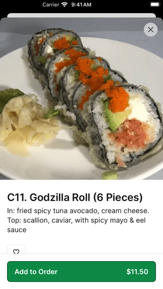 Big Bang Sushi To Go iPhone screenshot 4 - Food & Drink app