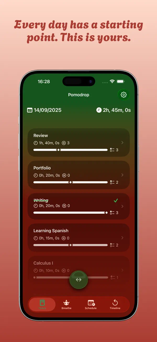 #4. Pomodrop: Focus & Breathing (iOS) 由: Gianluca Zompa