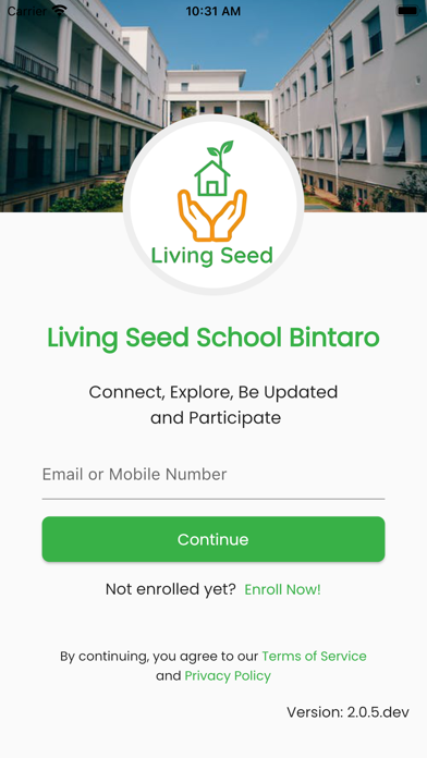 Living Seed Mobile App Screenshot 1 - AppWisp.com Living Seed Mobile App Screenshot 1 - AppWisp.com