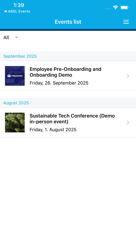 #2. HN Events (iOS) 由: Happenee s.r.o.