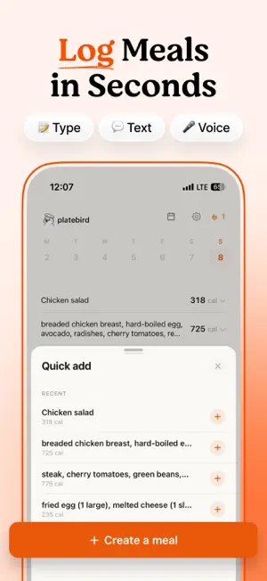 PlateBird - Calorie Tracker screenshot 4
