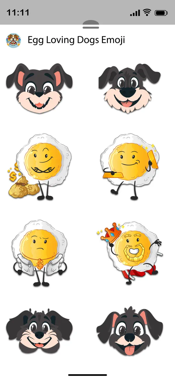 Screenshot #3 pour Egg Loving Dogs Emoji