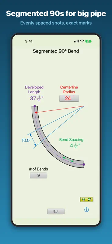 Conduit Bender Elite - Calc screenshot 5 of 9