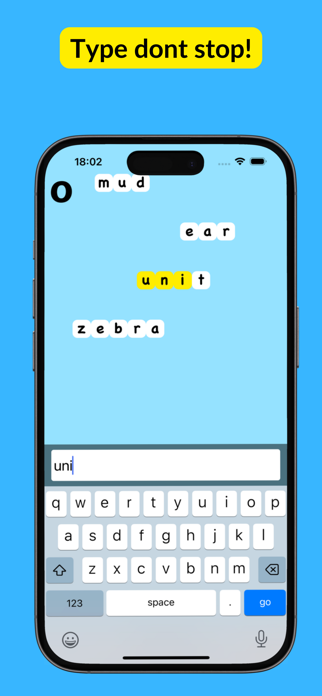 Type Don't Stop Screenshot 2 of 3