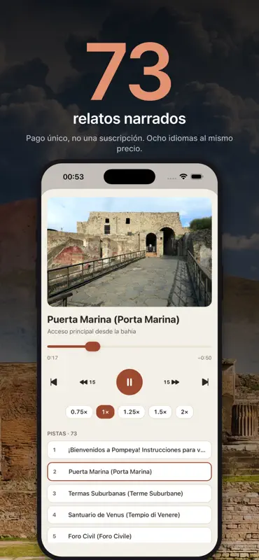 Tessera: audioguia de Pompeia screenshot 2 of 10