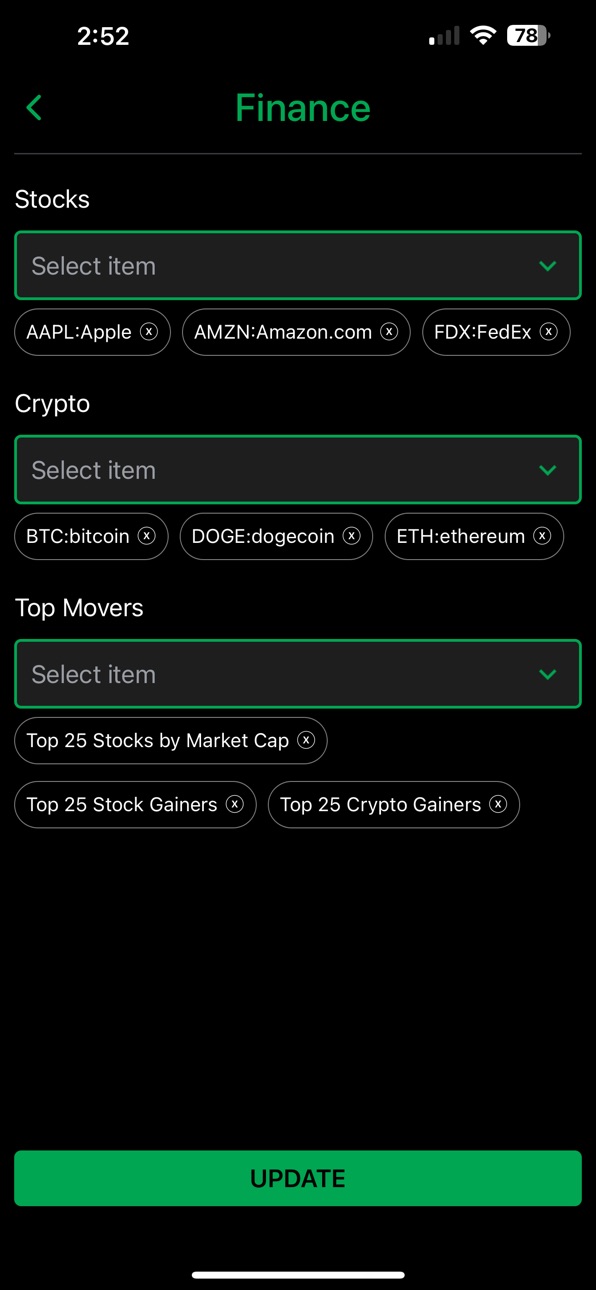 iPhone screenshot