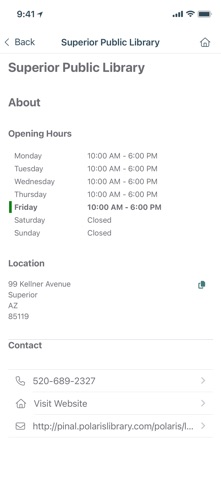 Pinal County Library Dist. Screenshot 6 of 6