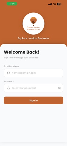 Explore Jordan Business Portal screenshot
