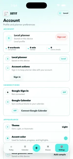 Setit: Workout Planner screenshot 4