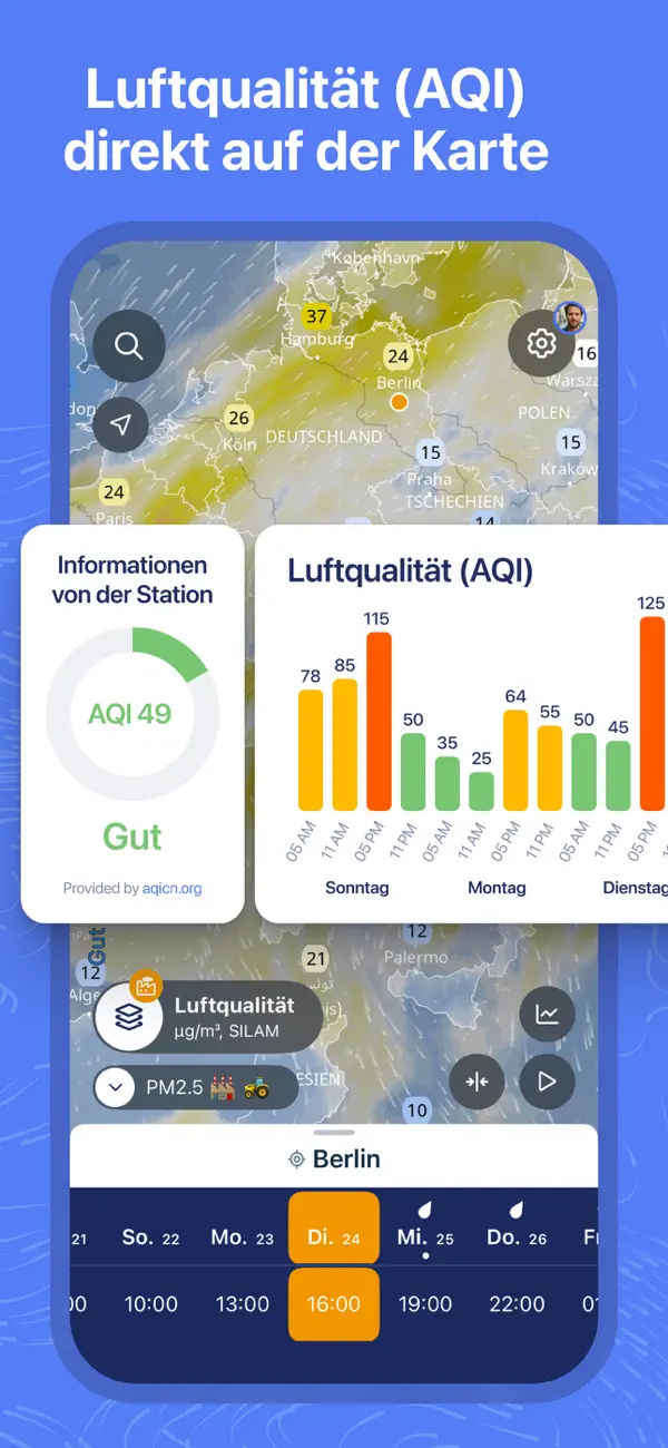 Ventusky: Wetterkarte & Radar iPhone App Screenshot 10 – Wetter
