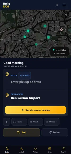 Hello Taxi Il screenshot 1