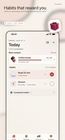 Habit Tracker: Reward Yourself iPhone screenshot