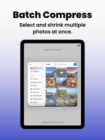 SmartSize: Photo Compressor iPad screenshot