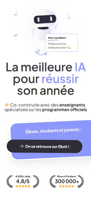 Eliott | Tuteur IA & Révisions iPhone screenshot 1