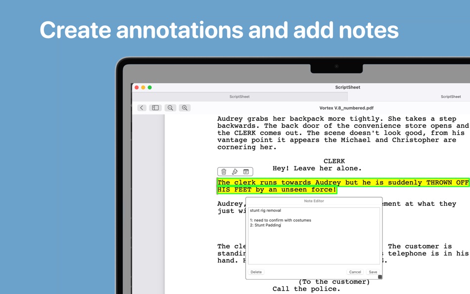#5. ScriptSheet (macOS) 由: FxTrak Inc.