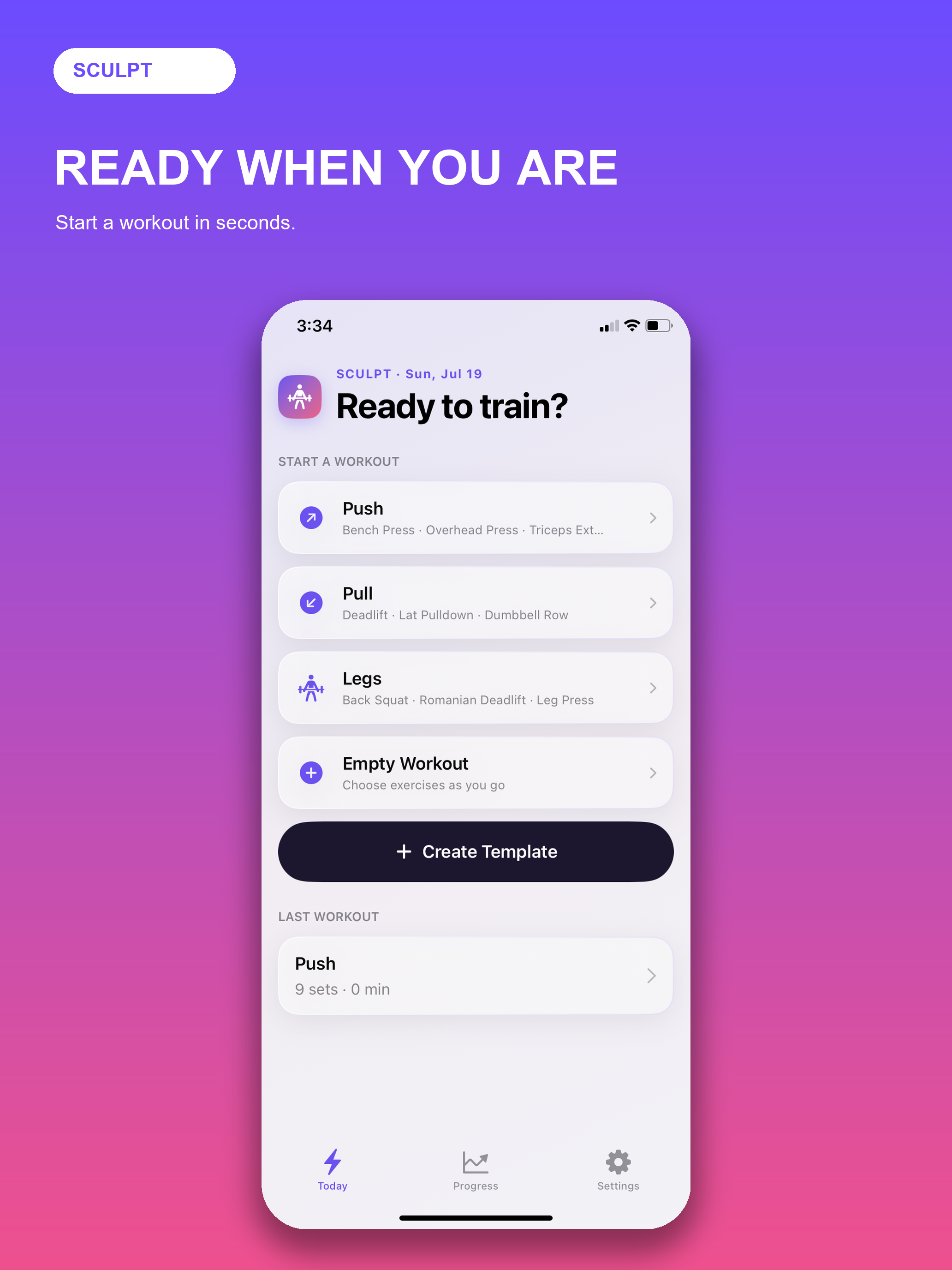 Sculpt: Workout Tracker screenshot 7